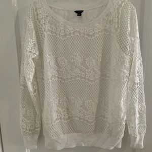 Lace lightweight sweater. Ann Taylor
